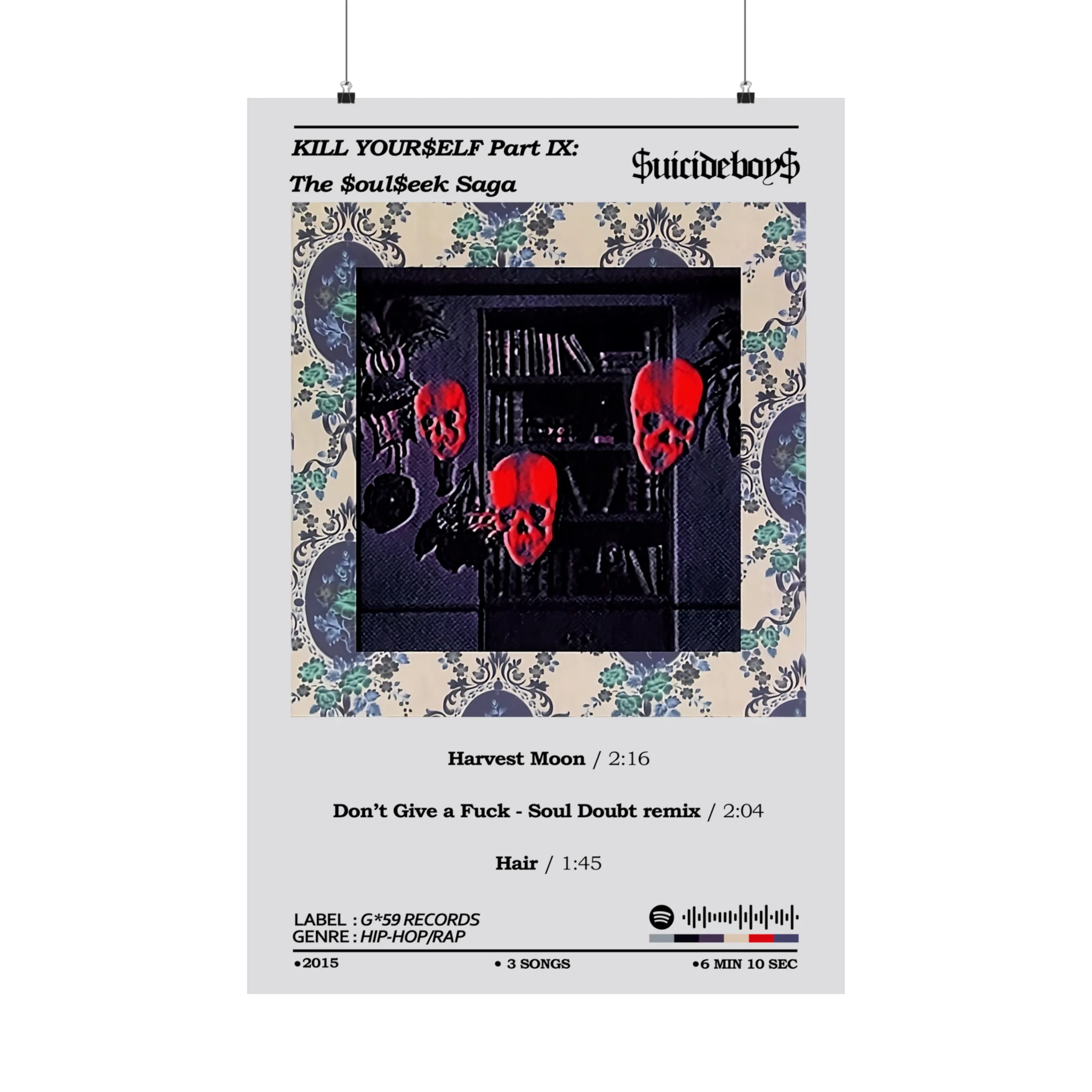 SuicideBoys KILL YOURSELF Part IX: The Soulseek Saga Album Cover Poster - Image 3