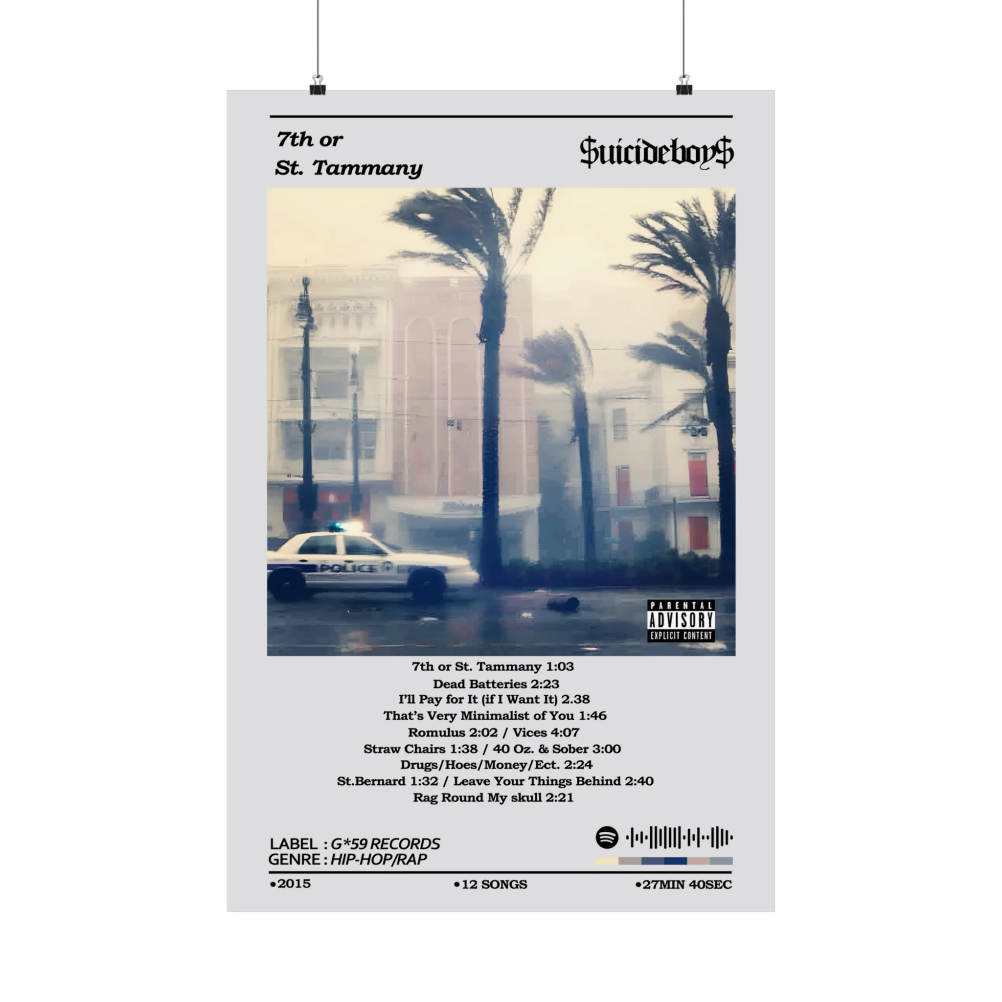SuicideBoys 7th or St. Tammany Album Poster - Image 3
