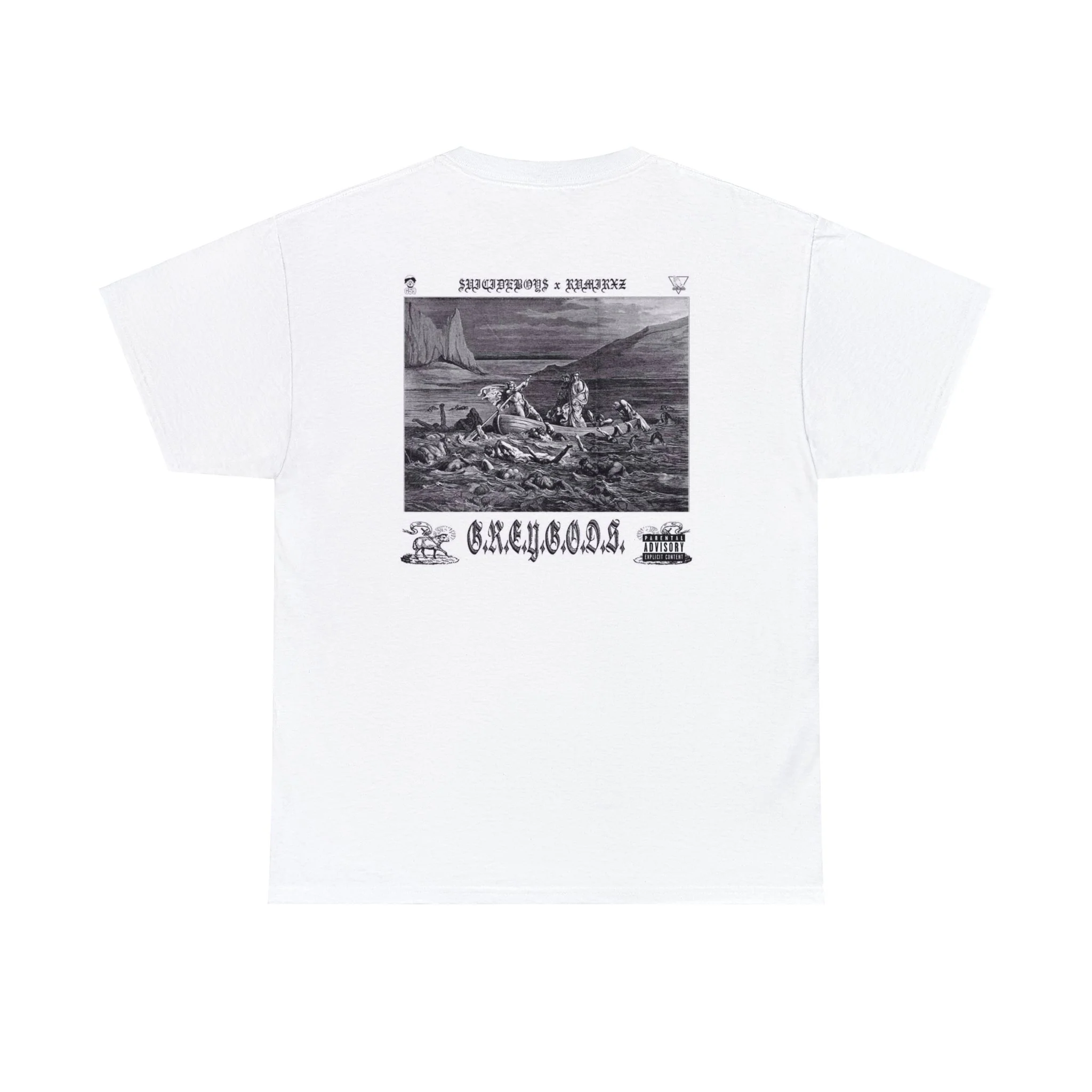 SuicideBoys G.R.E.Y.G.O.D.S Album Cover T-shirt - Image 3
