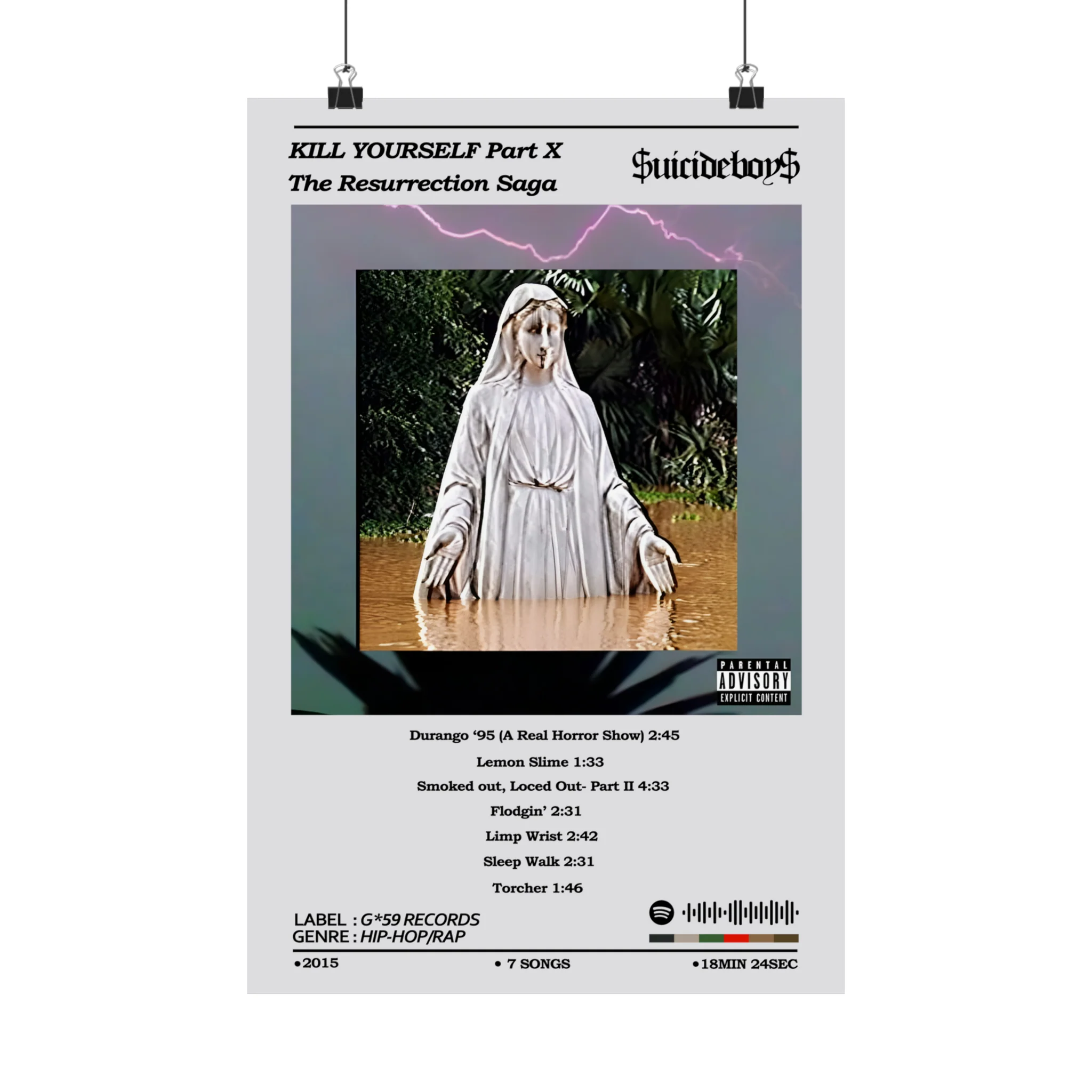 SuicideBoys KILL YOURSELF Part X: The Resurrection Saga Album Poster - Image 3