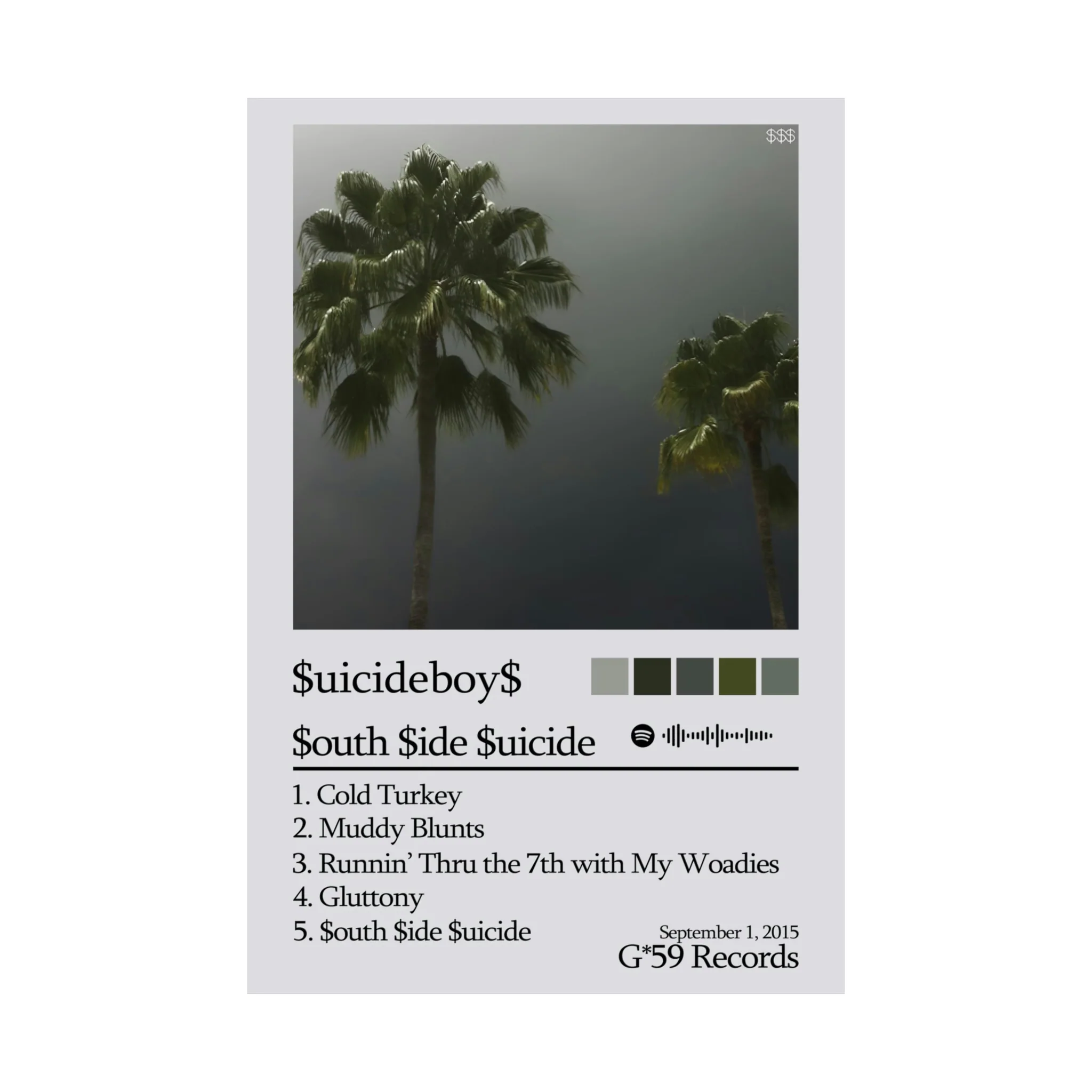 SuicideBoys South Side Suicide Album Poster - Image 2